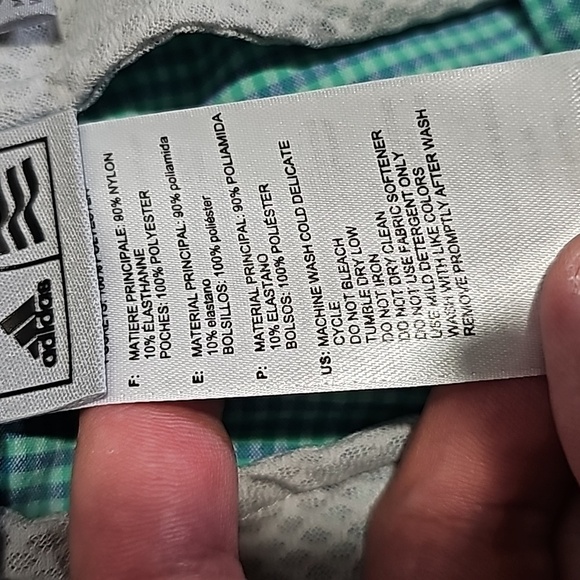 Adidas 30" waist teal shorts - Picture 7 of 7